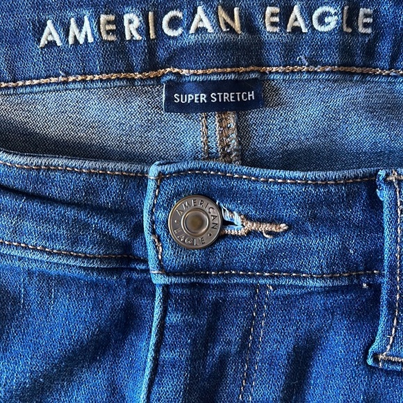 AMERICAN EAGLE OUTFITTERS SIZE 14 SUPER STRETCH SUPER HI-RISE JEGGING CROP - Picture 4 of 11